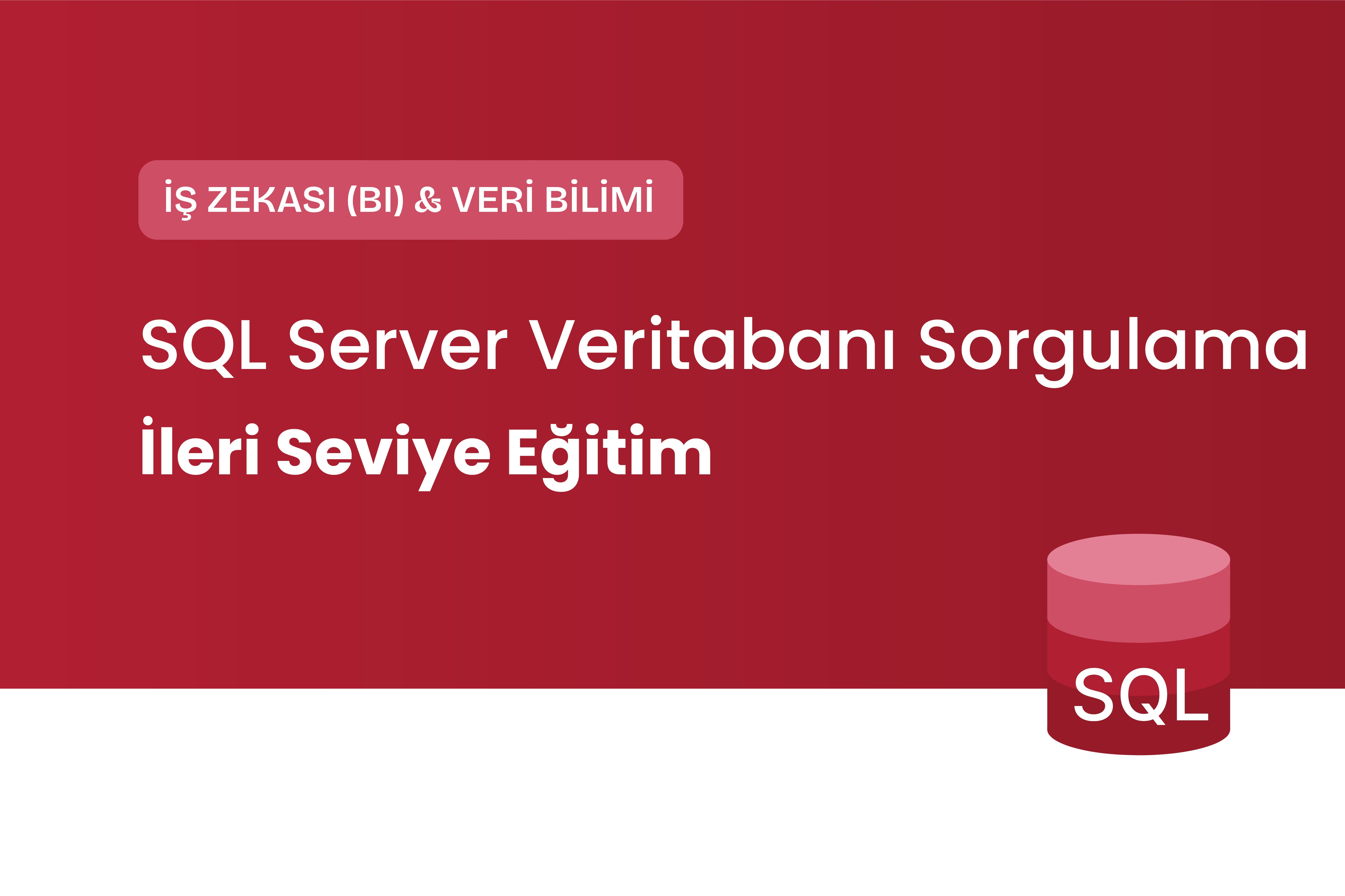 SQL Sorgulama İleri Eğitimi