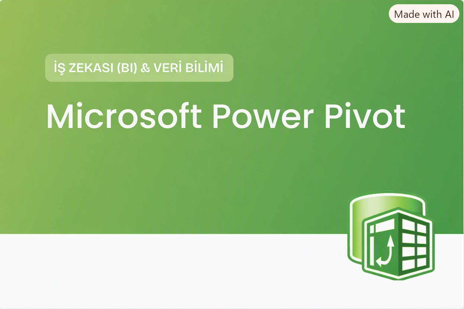 Microsoft Power Pivot Eğitimi